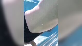 Moisa Robert was on a trip to the pool outside, outdoors, so he asked for an aquatic