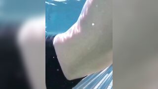 Moisa Robert was on a trip to the pool outside, outdoors, so he asked for an aquatic
