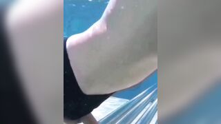 Moisa Robert was on a trip to the pool outside, outdoors, so he asked for an aquatic