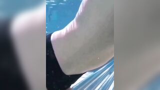 Moisa Robert was on a trip to the pool outside, outdoors, so he asked for an aquatic