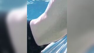 Moisa Robert was on a trip to the pool outside, outdoors, so he asked for an aquatic