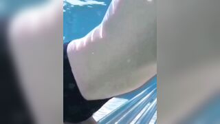 Moisa Robert was on a trip to the pool outside, outdoors, so he asked for an aquatic