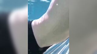 Moisa Robert was on a trip to the pool outside, outdoors, so he asked for an aquatic