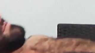 Inked classy hunk Matthew Anders drilling hairy businessman