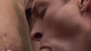 Pounding his ass from the back while he sucks a juicy cock