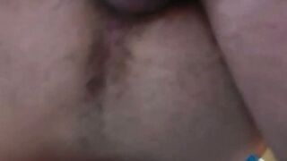 Some hardcore anal bareback with two gay hairy bears