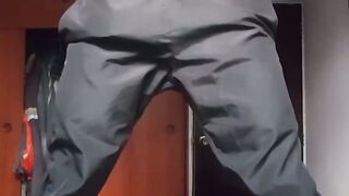 Tattooed amateur Latino jerks off himself until cumshot