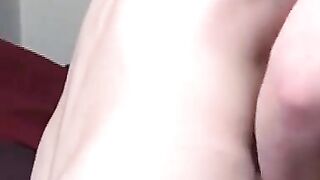 Horny Darrell takes out his cock from his pants