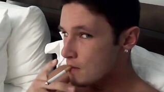 Damon Archer fingers his hungry ass while he stroke his bone