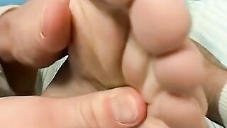 Jocks massage their feet before roughly banging their asses