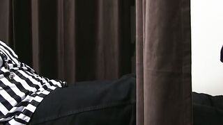 Muscular masked hunk foot worshiped and toe sucked