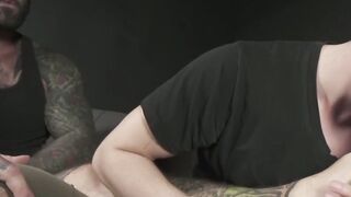 Gay hunks are foot licking each other while jerking off