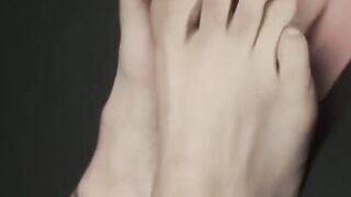 Gay hunks are foot licking each other while jerking off
