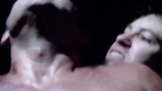 Wrestler dominates his lover as he plays with his huge cock