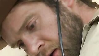 Army studs sucking and playing with sex toys before banging
