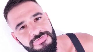 Hairy spanish Excelsior found pleasure as he stroked his gigantic dick