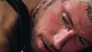 Submissive Ryan Sebastian endures the painful spanking from Andrew Delta