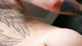 Stunning Chelsea Marie swallows cock after TS seduction