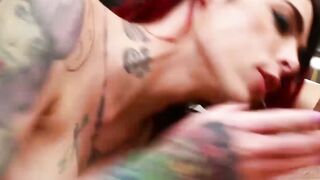 Stunning Chelsea Marie swallows cock after TS seduction