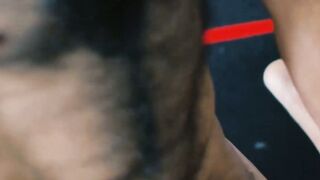 Bearded hunk Xandrex cock sucked before bareback drilling