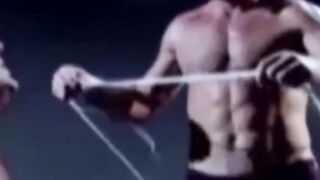 Submissive man is choked and humiliated in rough threesome