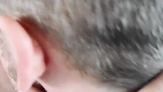 Leo Blueâs enormous tongue darts and dives deep into JC Dickersons mouth