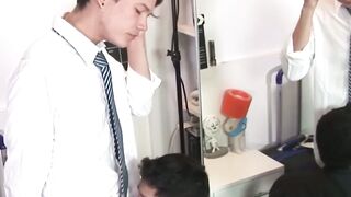 Twink takes facial cum after barebacking mature gay priest