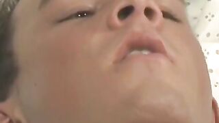 Blonde twink Josh Vonn blows cock and hard fucked by doctor