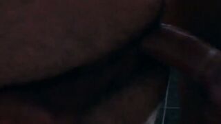 Inked muscle businessmen fuck doggystyle during office hours