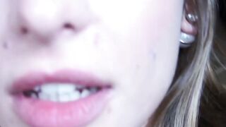 Pretty Euro street babe picked up and fed with cum in POV