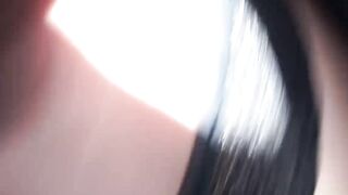 Pretty Euro street babe picked up and fed with cum in POV