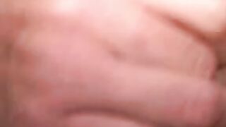Amateur shows off his hairy cock in an interview and jerks