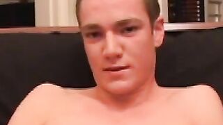 Brayden Stone jerks off his dick before cumming