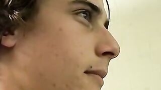 Joey Steels fills up his undies with cum after masturbation