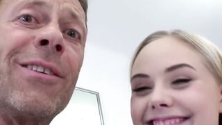 Young hottie takes huge cock in her ass after giving blowjob