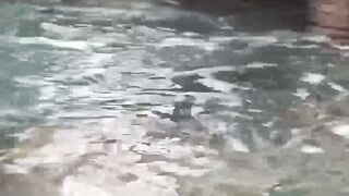 Gays after hot pool kissing leads to doggystyle