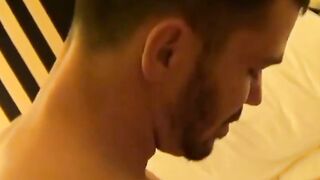 Raw gay sex with very muscular hunk and young twink