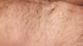 Mature hairy man masturbates after an interview and cums