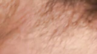 Mature hairy man masturbates after an interview and cums
