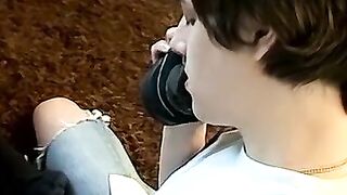 Cute twink kisses jocks toes and gets stuffed by him too