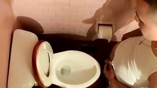 Guys came in and out of the bathroom to empty their bladders