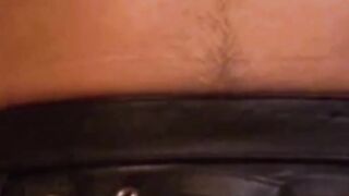 Man with muscles is restrained while only in his underwear