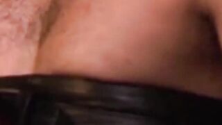 Man with muscles is restrained while only in his underwear