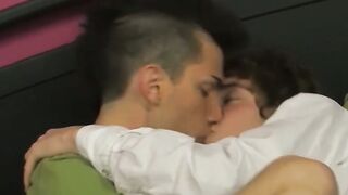 Emo twink Colby London and Josh Bensan having anal fun