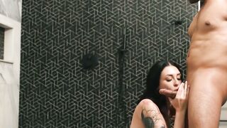 UNLEASHING FURY Charlotte Sins Gets Brutally Fucked By Multiple Commandos In The Shower, Ends With A Sordid Gangbang