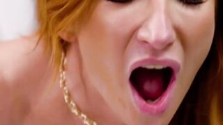 LUST FEST REDHEADED SIRENS MADISON MORGAN AND SOPHIA LOCKE IN AN UNFETTERED FERTILITY FILTH FEST, FRESH OFF THE BOIL WITH A HARDON COMPETITION TO DEEP THROAT EACH OTHERS IMPALE EARLY!