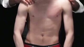 Brutal Daddy Dominates Submissive Twink Dildo Torture and Orgasm