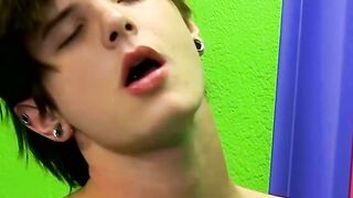 Unstoppable Orgasm Fit Young Buck Takes Brutal Blowjob and Anal Beating