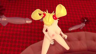 TRANSCENDING REALITY A Blonde Bombshell gets PULSAED in 5 ORIFICES by EXTENDED PENIS at the SAME TIME! EXTENDED VERSION 3D ANIME PORN EXTRAVAGANZA!