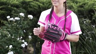Slammin Slaves Abigail Mac pupils Mandy Muse with Baseball Bat in raunchy Threesome